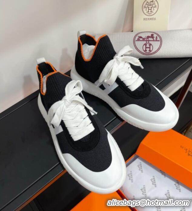 Trendy Design Hermes Crew Knit Sneakers 033069 Black 2021