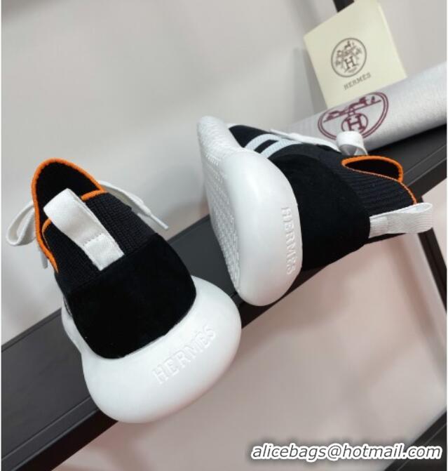 Trendy Design Hermes Crew Knit Sneakers 033069 Black 2021