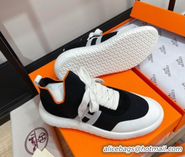 Trendy Design Hermes Crew Knit Sneakers 033069 Black 2021