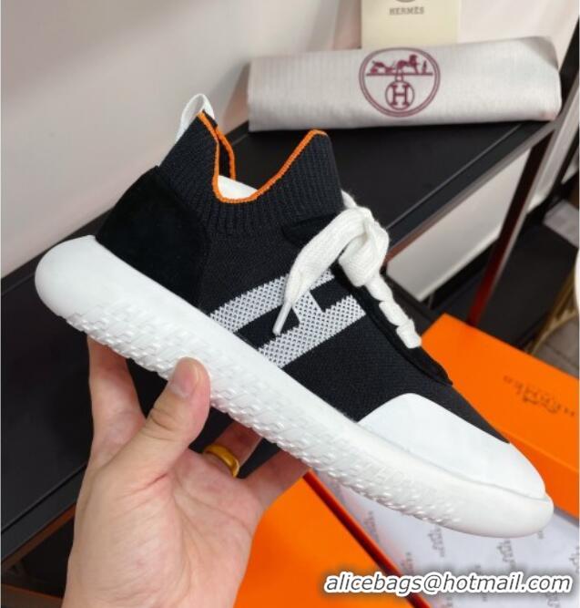 Trendy Design Hermes Crew Knit Sneakers 033069 Black 2021