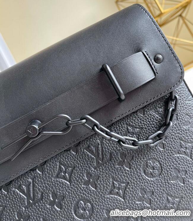 Top Quality Louis Vuitton Monogram Eclipse POCHETTE Steamer M80140 Black