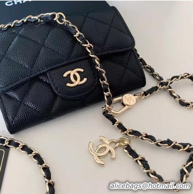 Traditional Specials Chanel Original Grained Calfskin Pocket 81081 Black