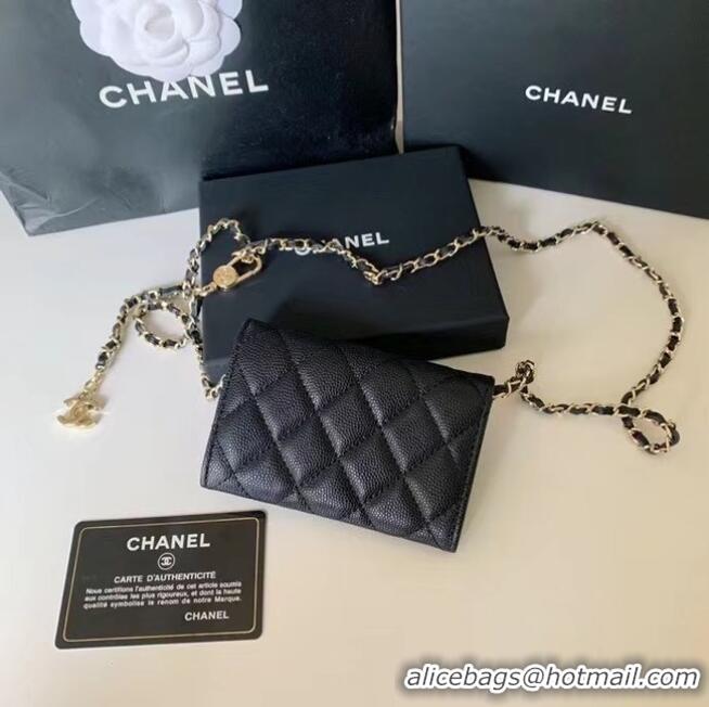 Traditional Specials Chanel Original Grained Calfskin Pocket 81081 Black