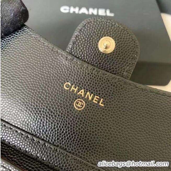 Traditional Specials Chanel Original Grained Calfskin Pocket 81081 Black