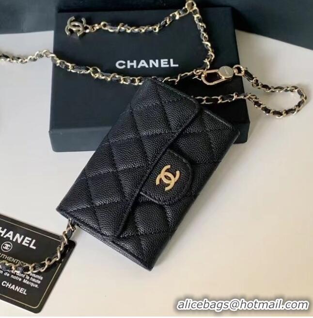 Traditional Specials Chanel Original Grained Calfskin Pocket 81081 Black