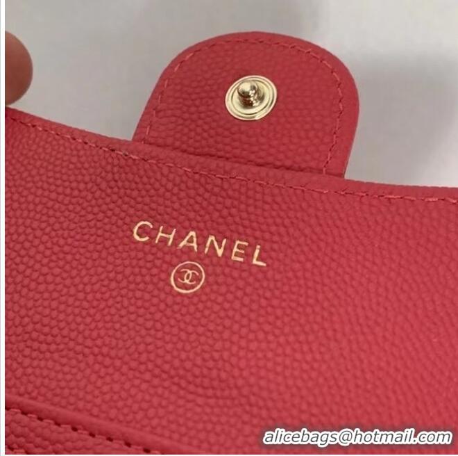 Best Price Chanel Original Grained Calfskin Pocket 81081 Red