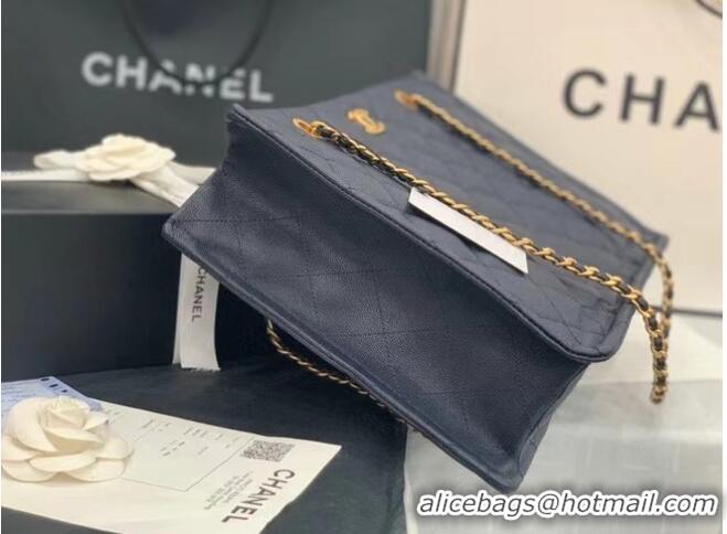 Well Crafted Chanel Original Leather Shopping Bag AS2360 Navy Blue