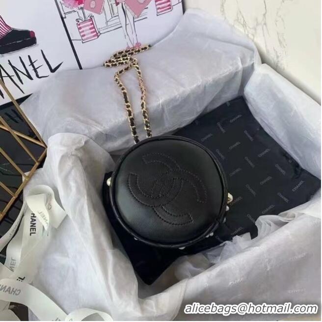 Good Product Chanel mini drawstring bag AS1077 black