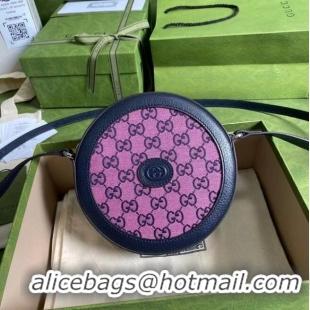 Famous Brand Gucci Horsebit 1955 mini bag 658825 pink