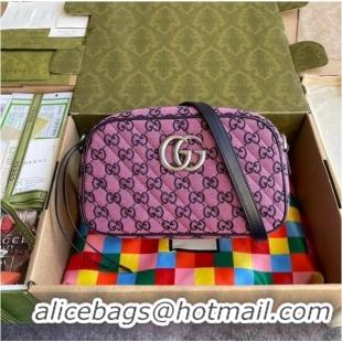 Big Discount Gucci GG Marmont Multicolor small shoulder bag 447632 pink