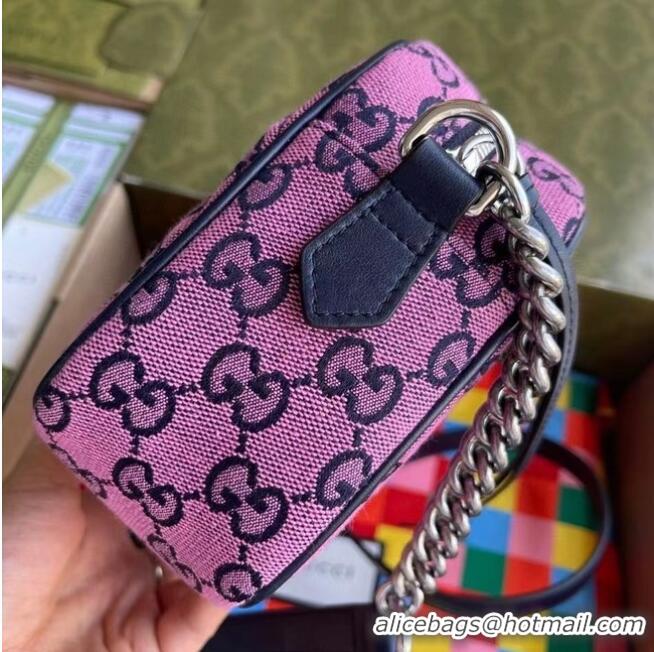 Big Discount Gucci GG Marmont Multicolor small shoulder bag 447632 pink