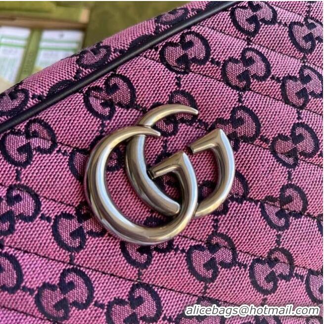 Big Discount Gucci GG Marmont Multicolor small shoulder bag 447632 pink