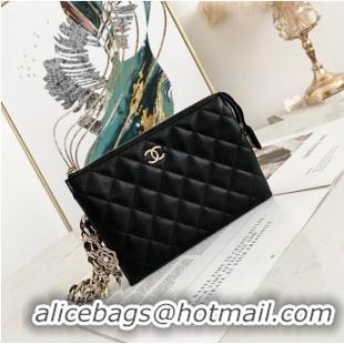 Shop Duplicate Chanel Grained Calfskin Clutch Bag 81050 Black