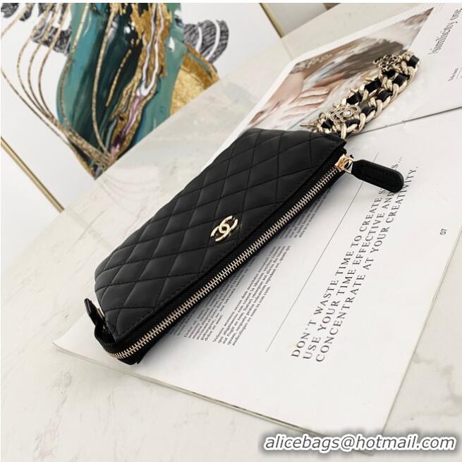 Shop Duplicate Chanel Grained Calfskin Clutch Bag 81050 Black