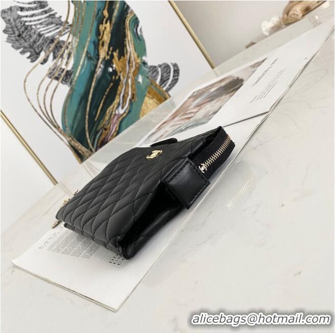 Shop Duplicate Chanel Grained Calfskin Clutch Bag 81050 Black