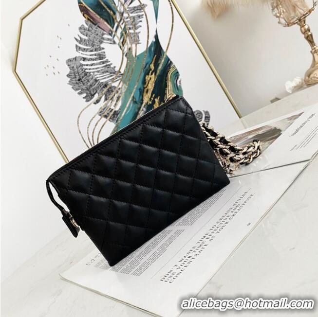 Shop Duplicate Chanel Grained Calfskin Clutch Bag 81050 Black