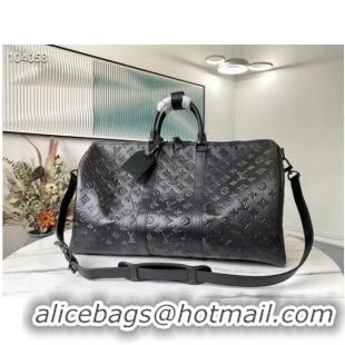 Top Grade Louis Vuitton KEEPALL BANDOULIERE M44810 black