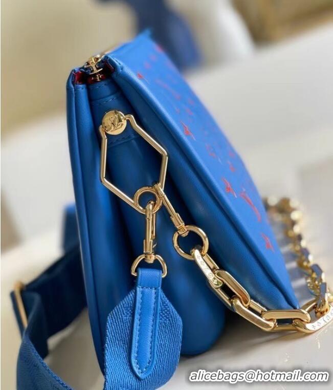 Low Cost Design Louis Vuitton COUSSIN PM M58628 blue&red