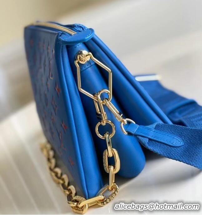 Low Cost Design Louis Vuitton COUSSIN PM M58628 blue&red