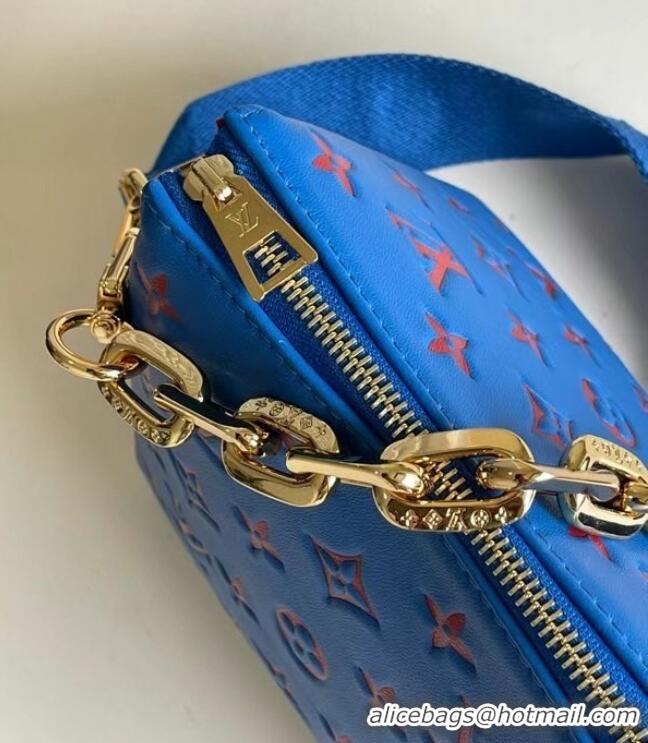 Low Cost Design Louis Vuitton COUSSIN PM M58628 blue&red