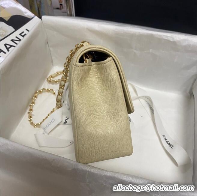 Reasonable Price Chanel Flap Original Caviar Leather Shoulder Bag AS1488 Cream