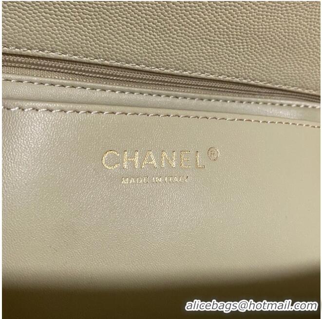 Reasonable Price Chanel Flap Original Caviar Leather Shoulder Bag AS1488 Cream