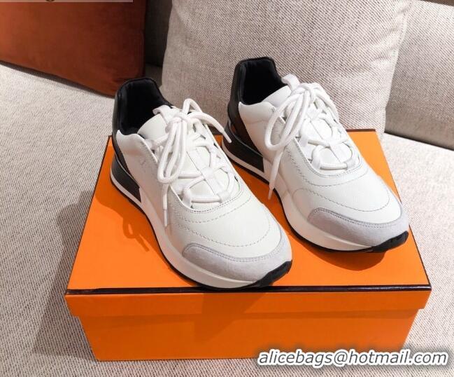 Top Quality Hermes Patchwork Sneakers 042841 White