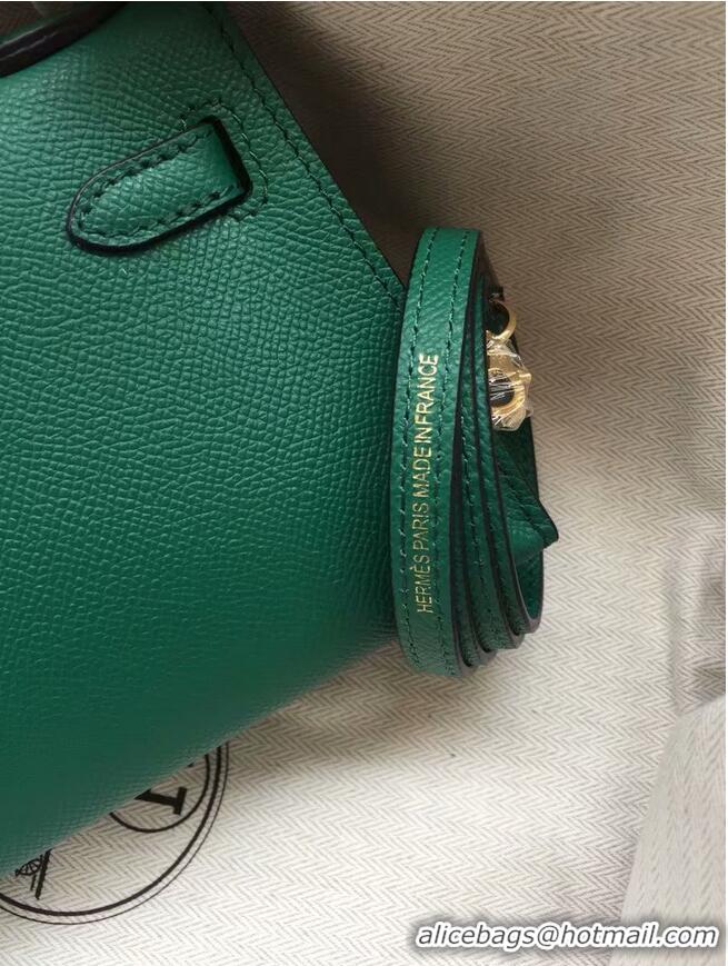 Low Cost Hermes Kelly 19cm Shoulder Bags Epsom Leather KL19 Green