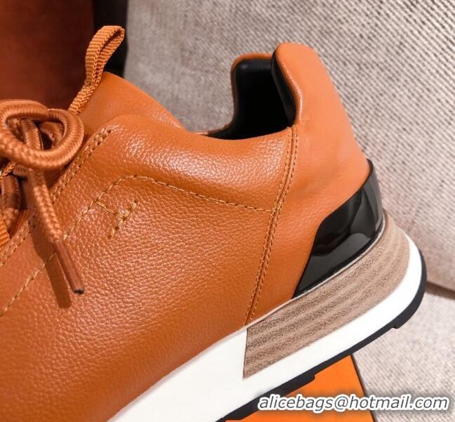 Top Sale Hermes Patchwork Sneakers 042841 Brown