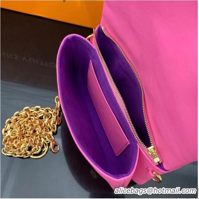 Classic Louis Vuitton Monogram Empreinte POCHETTE COUSSIN M80745 Pink & Purple