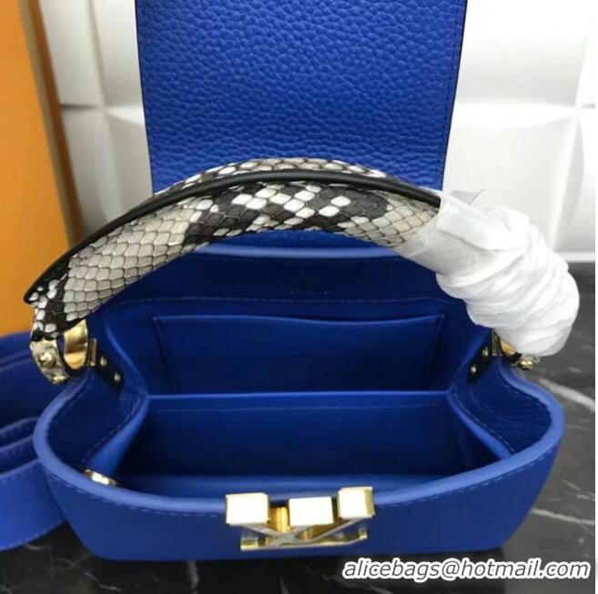 Top Quality Louis Vuitton CAPUCINES MINI M99676 Blue