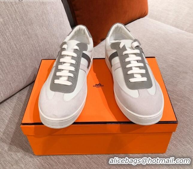 Trendy Design Hermes Boomerang Calfskin Sneakers 042854 White 2021