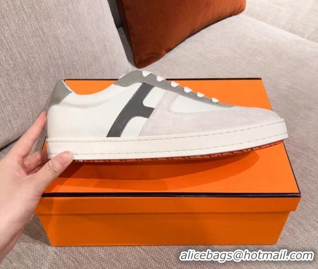 Trendy Design Hermes Boomerang Calfskin Sneakers 042854 White 2021