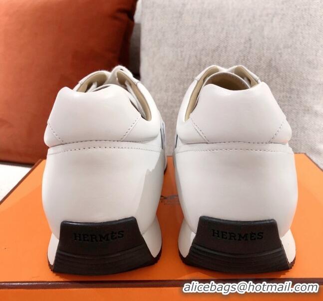 New Style Hermes Chris Calfskin Sneakers 042860 White 2021