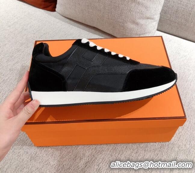 Low Price Hermes Chris Calfskin Sneakers 042860 Black 2021