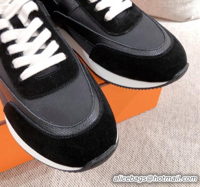 Low Price Hermes Chris Calfskin Sneakers 042860 Black 2021