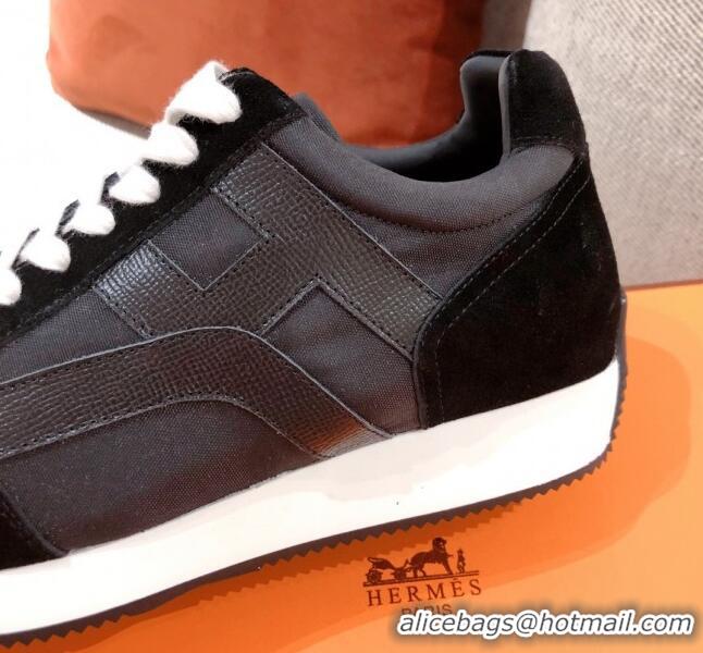 Low Price Hermes Chris Calfskin Sneakers 042860 Black 2021