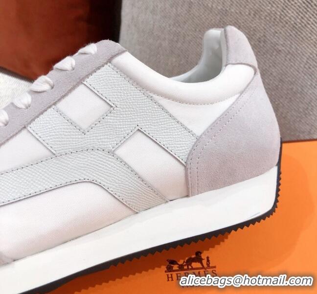 Perfect Hermes Chris Calfskin Sneakers 042860 Grey 2021