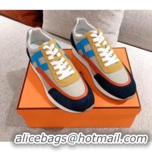 Best Luxury Hermes Chris Calfskin Sneakers 042860 Grey 2021