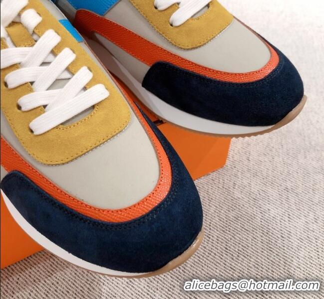 Best Luxury Hermes Chris Calfskin Sneakers 042860 Grey 2021