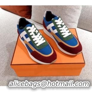 Good Quality Hermes Chris Calfskin Sneakers 042860 Blue 2021