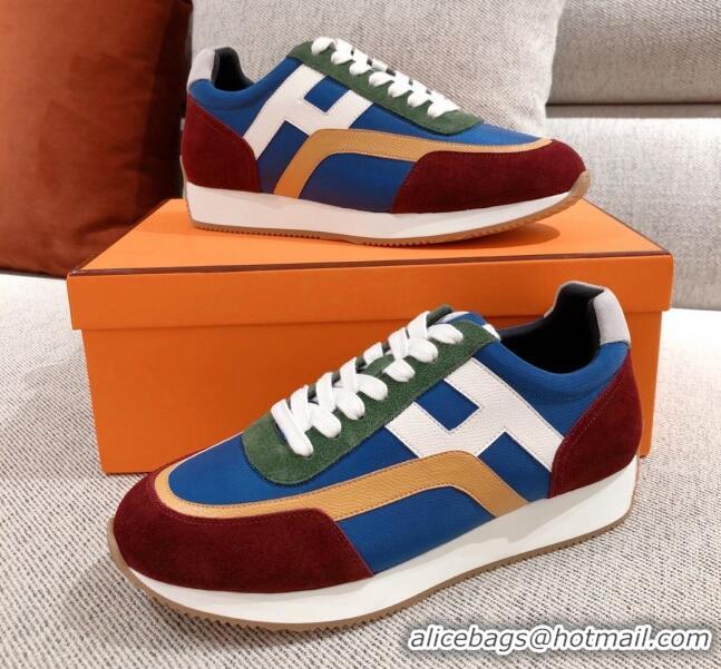 Good Quality Hermes Chris Calfskin Sneakers 042860 Blue 2021