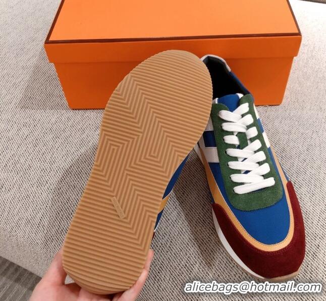 Good Quality Hermes Chris Calfskin Sneakers 042860 Blue 2021