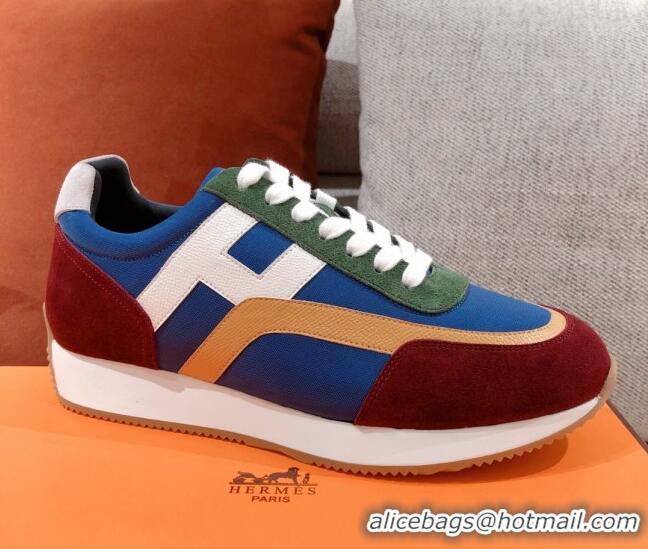 Good Quality Hermes Chris Calfskin Sneakers 042860 Blue 2021