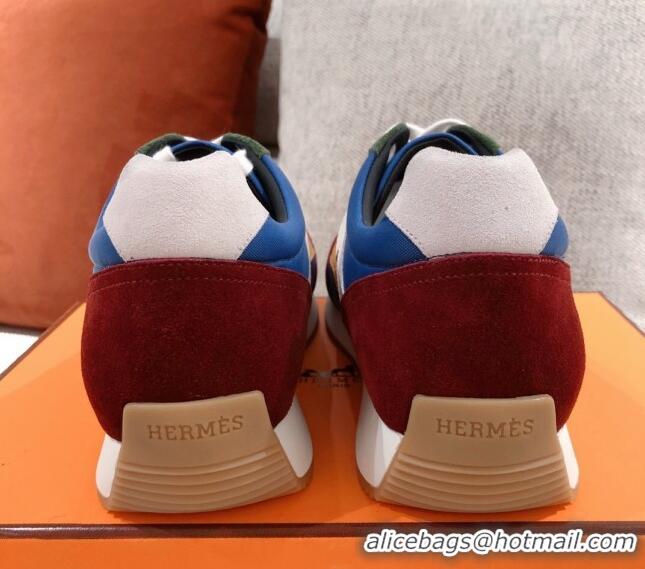 Good Quality Hermes Chris Calfskin Sneakers 042860 Blue 2021