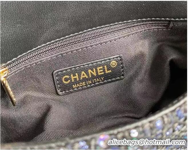 Top Quality Traditional Discount Chanel Flap Bag Tweed 0593 Black