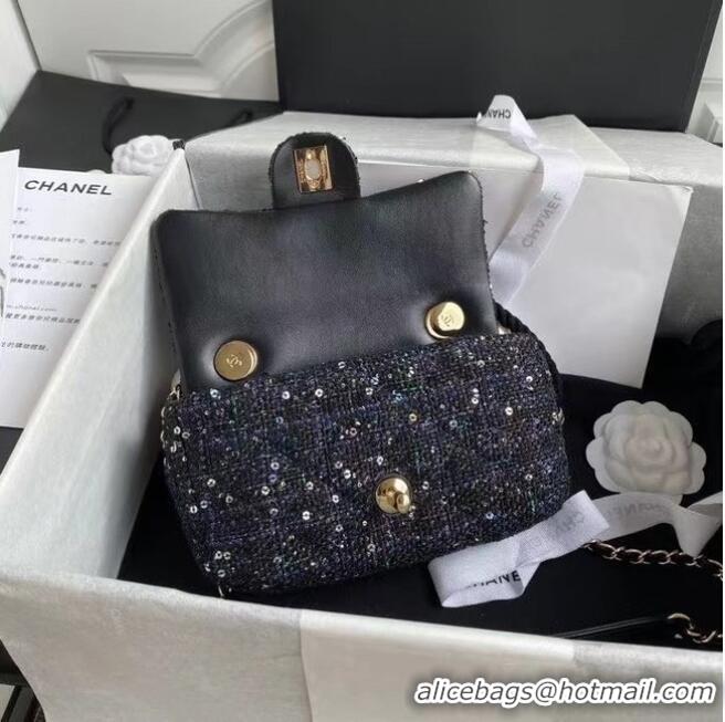 Top Quality Traditional Discount Chanel Flap Bag Tweed 0593 Black