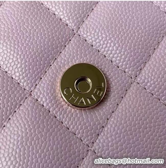 Hot Sell Fashion CHANEL mini wallet on chain AP2136 pink