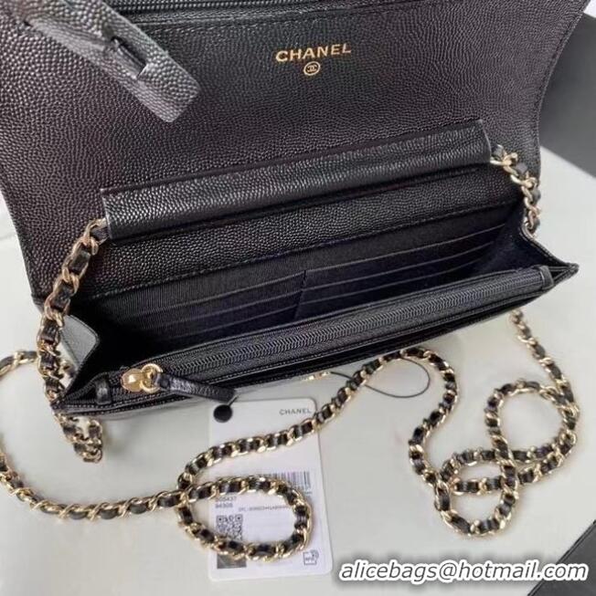 Traditional Specials CHANEL mini wallet on chain AP2136 Black