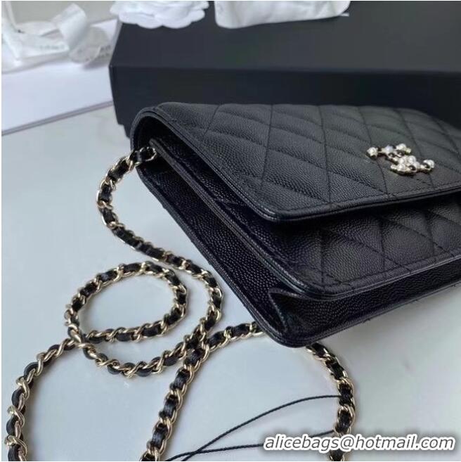 Traditional Specials CHANEL mini wallet on chain AP2136 Black